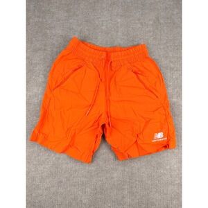 New Balance Mens Orange Athletic Running Shorts Size S Pockets Drawstring